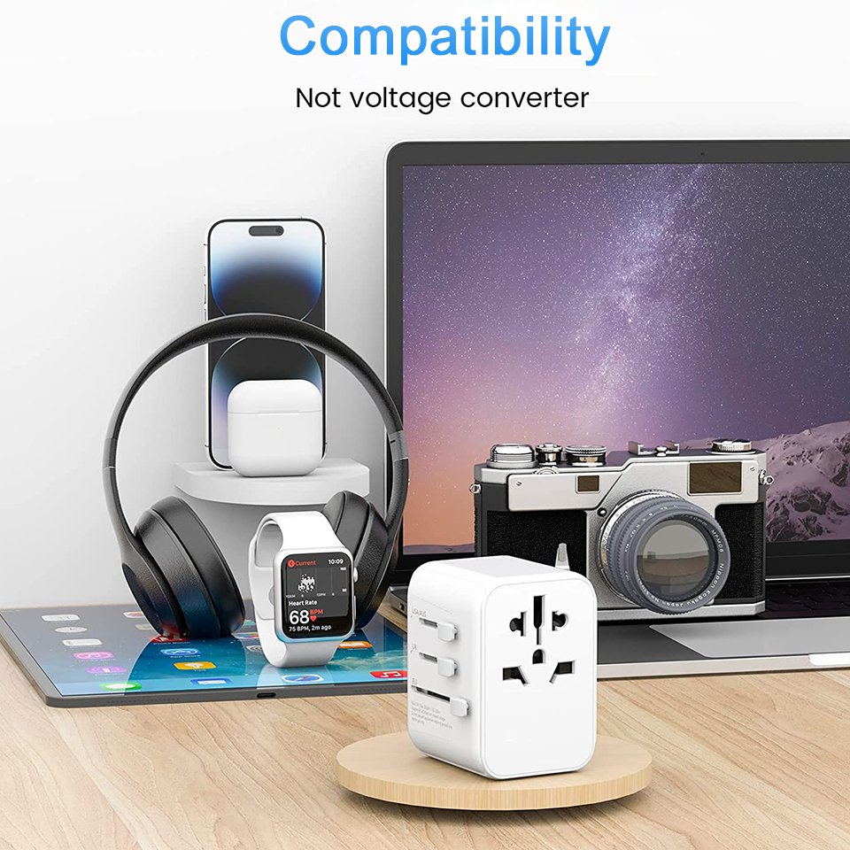 Worldplug universal socket travel adaptor international travel power multi plug adapter with usb and type-c