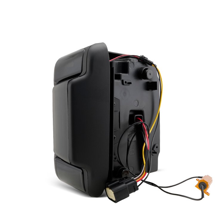 Jeep Wrangler JL Multifunctional LED Tail Lights Dynamic Arrow Design USA or Euro Smoked Black 12V 50000 Hours Life Time 8W