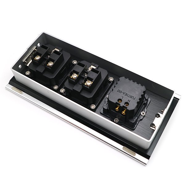 Custom Size 110-220V Universal plug conference 3-Plugs Worktop Slide Socket