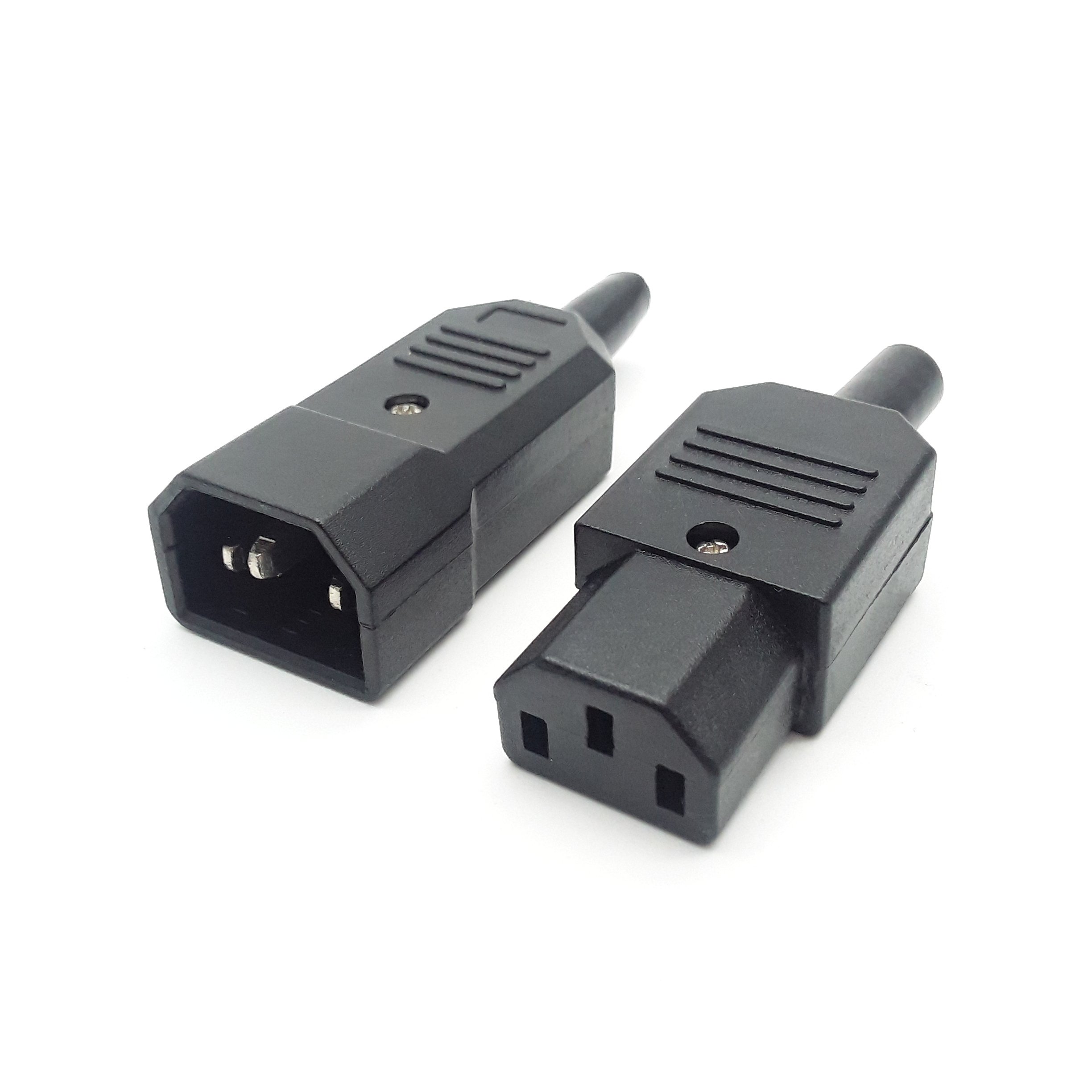 AC socket plug 3 pin cable connector iec c14 male connector iec 320 connector c13 c14 plug