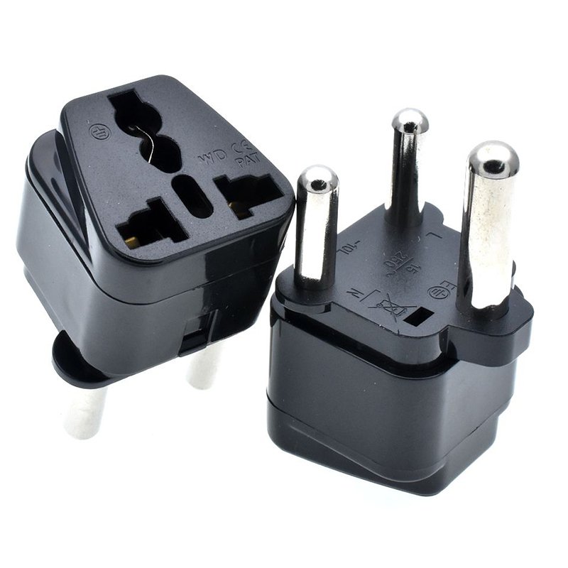 South Africa Travel Plug Adapter (Type M) Grounded 3-Prong plug