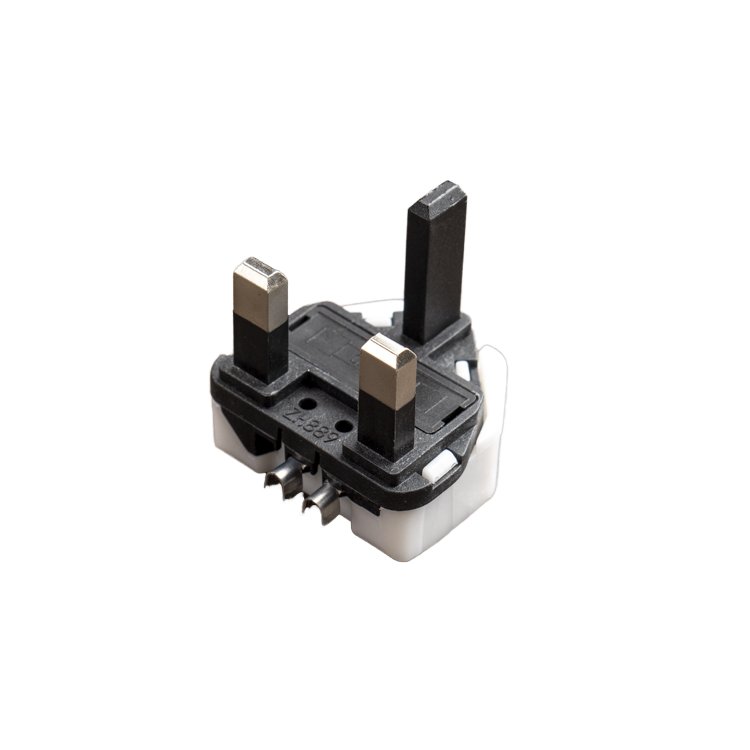 UK Aluminum 2 Cores British 3 Pins plug BS1363 Certificate UK Power Plug Insert 13A Fused plug Electrical Power Cable