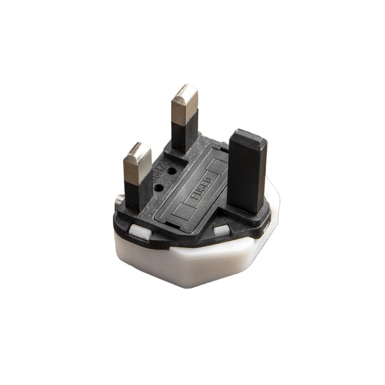 UK Aluminum 2 Cores British 3 Pins plug BS1363 Certificate UK Power Plug Insert 13A Fused plug Electrical Power Cable