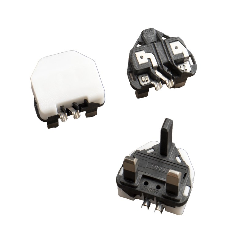 UK Aluminum 2 Cores British 3 Pins plug BS1363 Certificate UK Power Plug Insert 13A Fused plug Electrical Power Cable