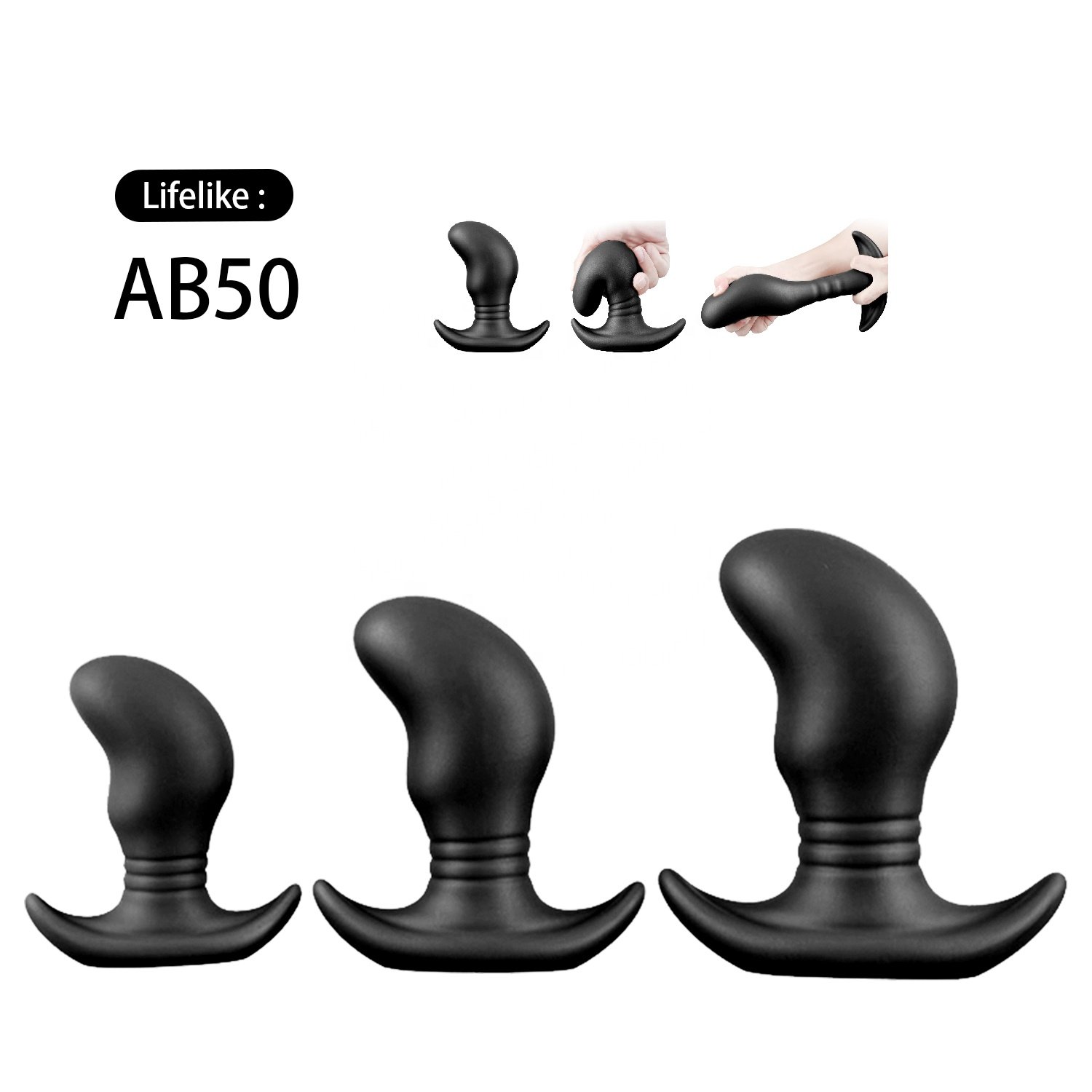 S M L Various Size Silicone Butt Anal Plug Prober Prostate Stimulator Flexible Sex Toys For Anal