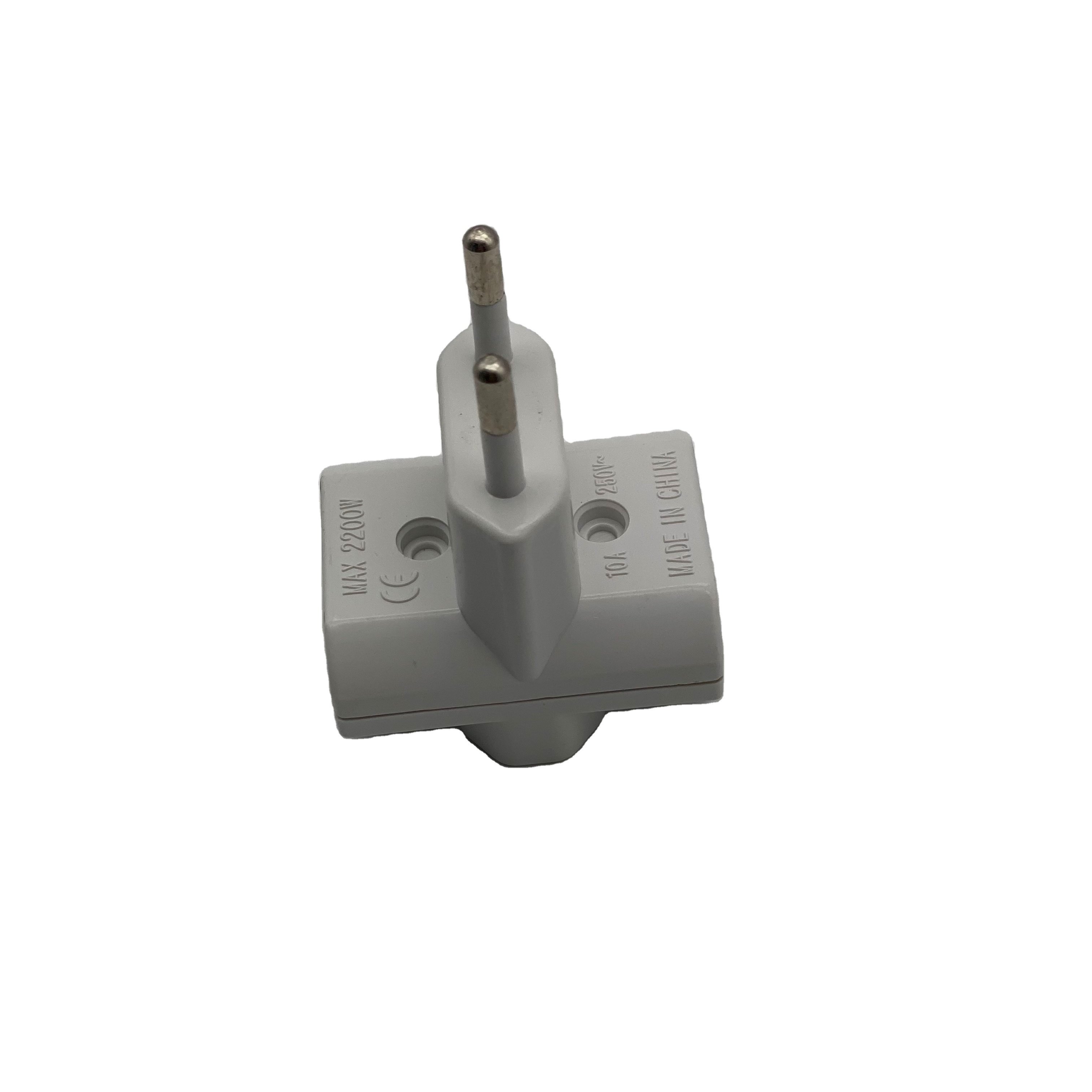 3-way plug/outlet EU Europe European travel adapter plug sockets