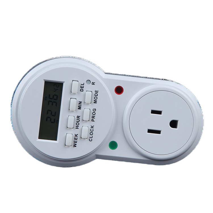 High Quality Popular German Standard 220v Programmable Switch 16a Electronic Timer 50hz Timer Plug Socket