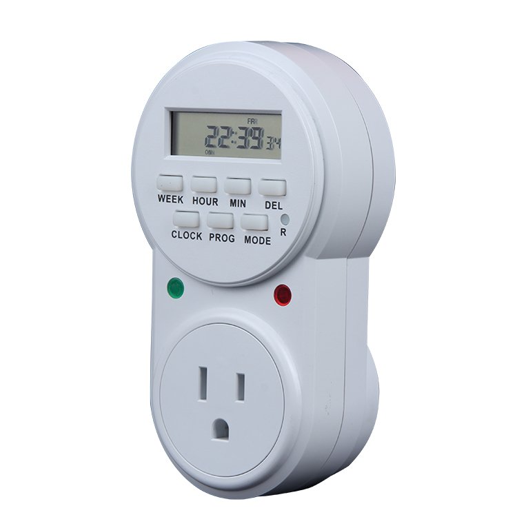 High Quality Popular German Standard 220v Programmable Switch 16a Electronic Timer 50hz Timer Plug Socket