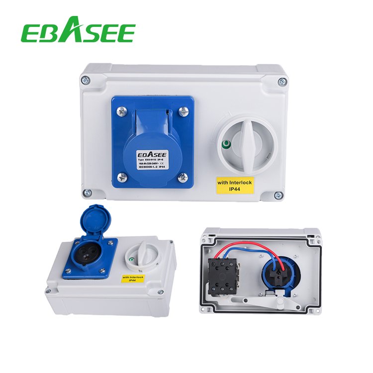 Electric single three phase 3pin 4pin 5pin 10a 13a 63a 125a 40a 16a 32a industrial plug socket