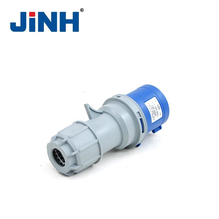 2024 Hot Selling Jinghong New type PA Nylon Material IP44 32A 3P 2P+E Single Phase Industrial Plug