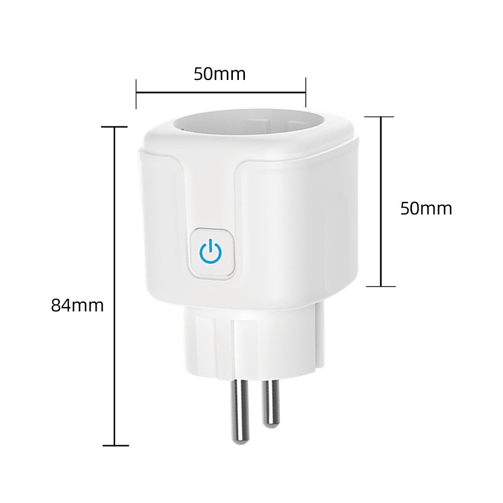 Tuya WiFi Smart Plug 16A EU Smart Socket With Power Monitor Timing Smart Life Work With Alexa Google Home Yandex Voice Control