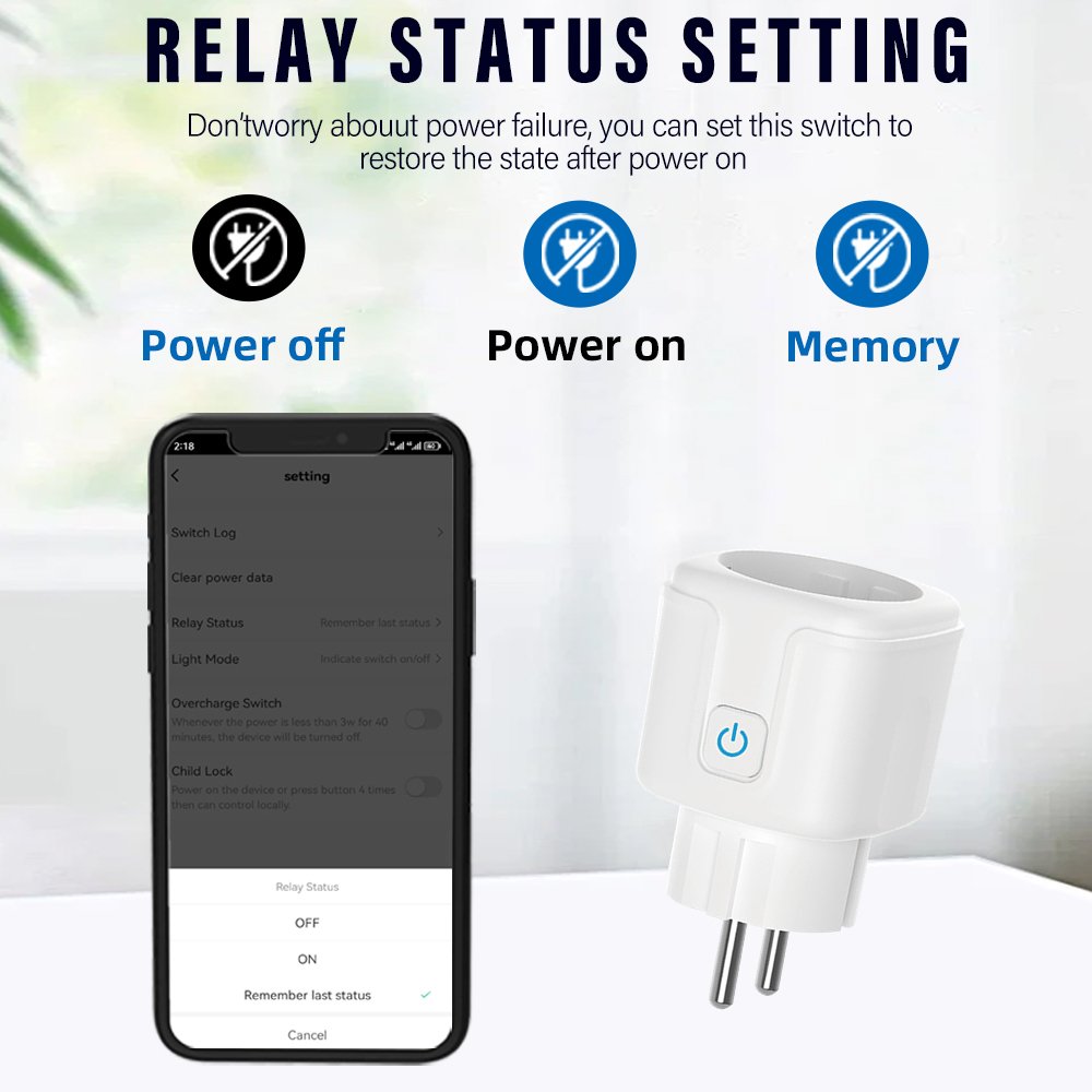 Tuya WiFi Smart Plug 16A EU Smart Socket With Power Monitor Timing Smart Life Work With Alexa Google Home Yandex Voice Control