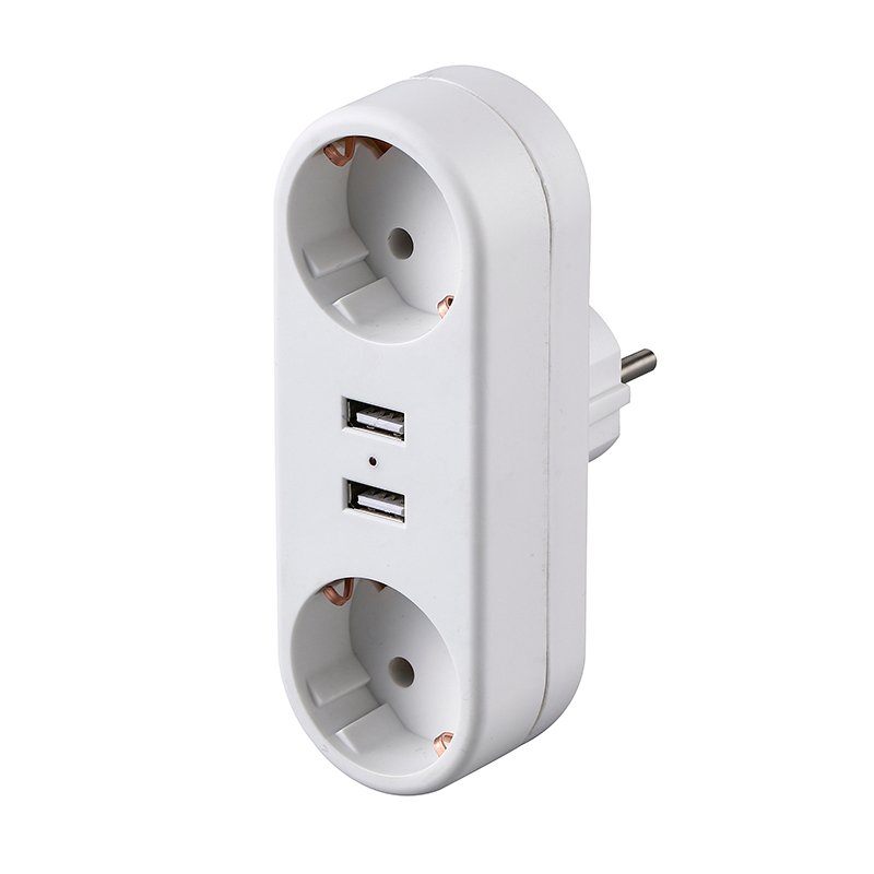 Multi extension socket 220v eu standard plug adapter socket with usb ports