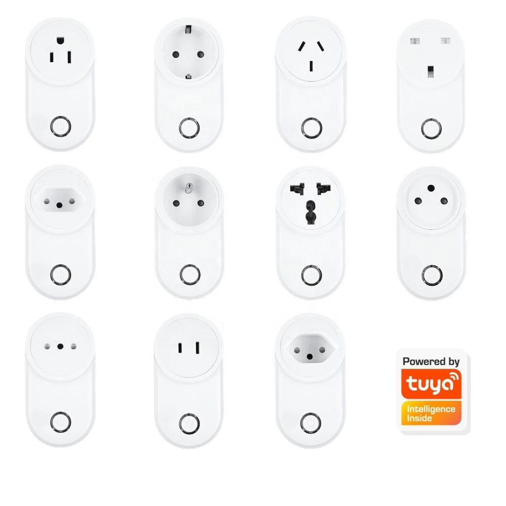 2024 New High Quality EU US UK AU IT Smart Worldwide Power Socket Plug WiFi Smart Outlet with Voice Control PST-LSPA8 Factory