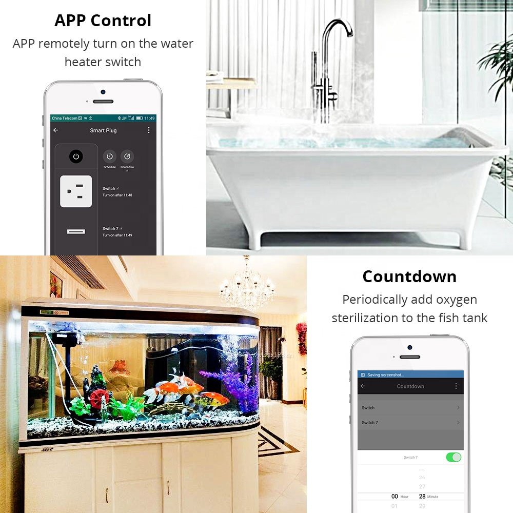 2024 New High Quality EU US UK AU IT Smart Worldwide Power Socket Plug WiFi Smart Outlet with Voice Control PST-LSPA8 Factory