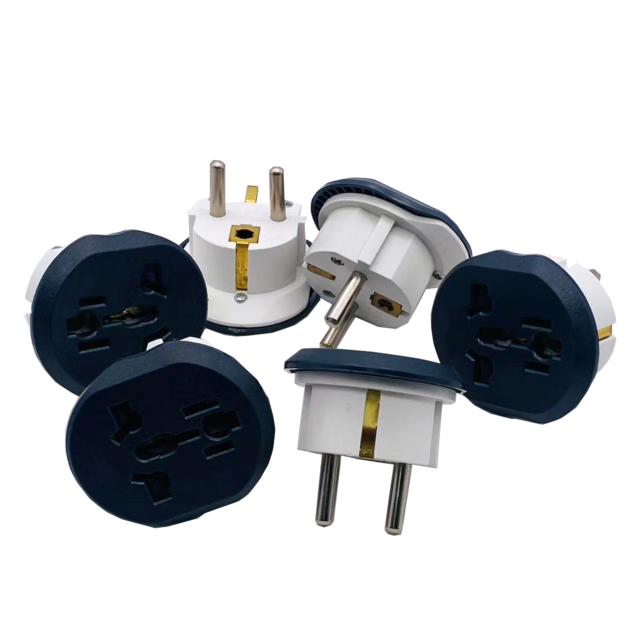 Adaptor Universal Travel with Logo Custom Black All In One Universal Travel Adaptor Universal Travel Plug Adapter