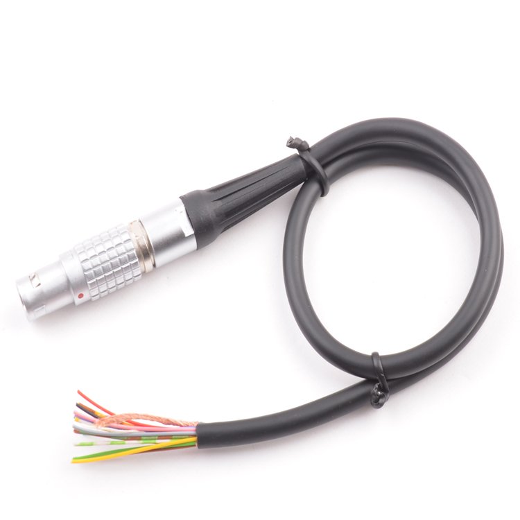 Customized Cable 1b 16 Pin Circular Right Angle Plug Connector Medical Cable PVC Insulation Wiring Harness Connector