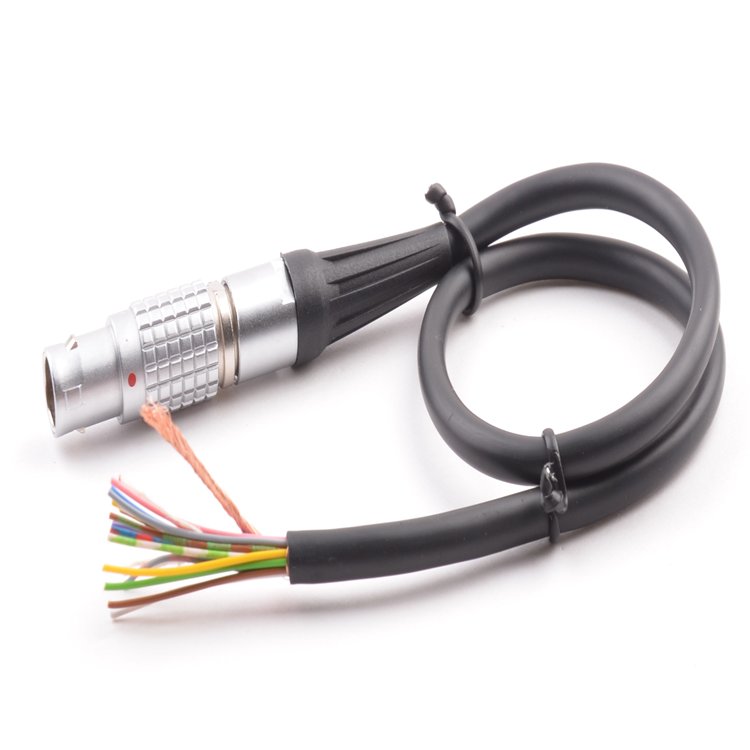Customized Cable 1b 16 Pin Circular Right Angle Plug Connector Medical Cable PVC Insulation Wiring Harness Connector