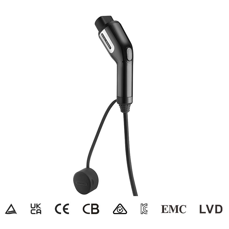 IP 65 waterproof IEC 62169 1 phase 16A ev charging cable GB/T electric vehicle charge plug