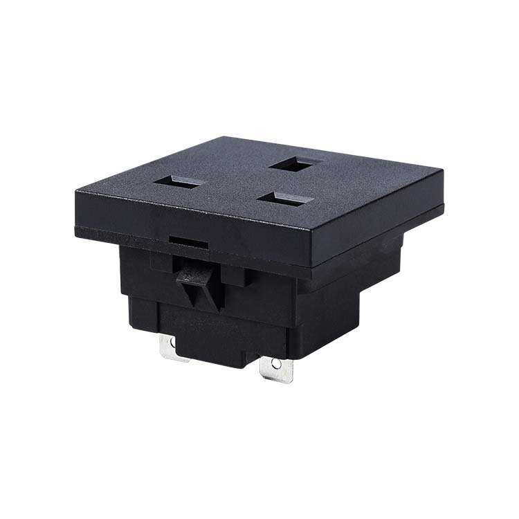 13A BSI Embedded Soft Card Protective Safety UK Outlet Socket For Industrial Use Wall Socket With US/EU Plug Standard