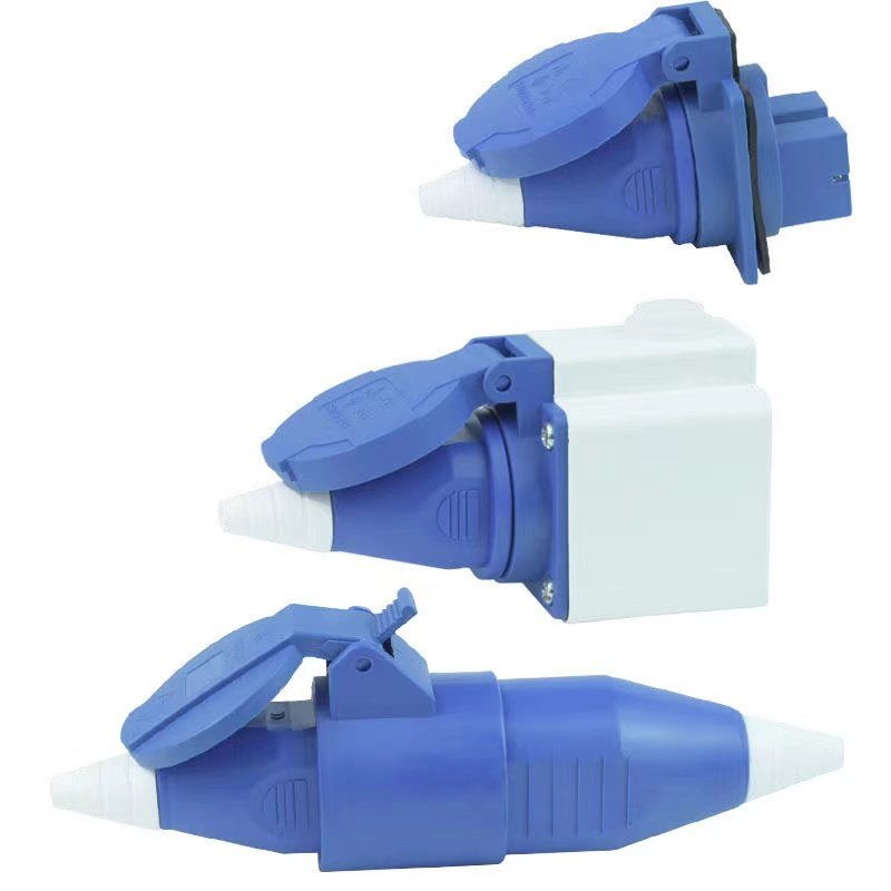 Multipurpose socket ZZ012 2P 220V 16A IP44 Two core waterproof power plug socket