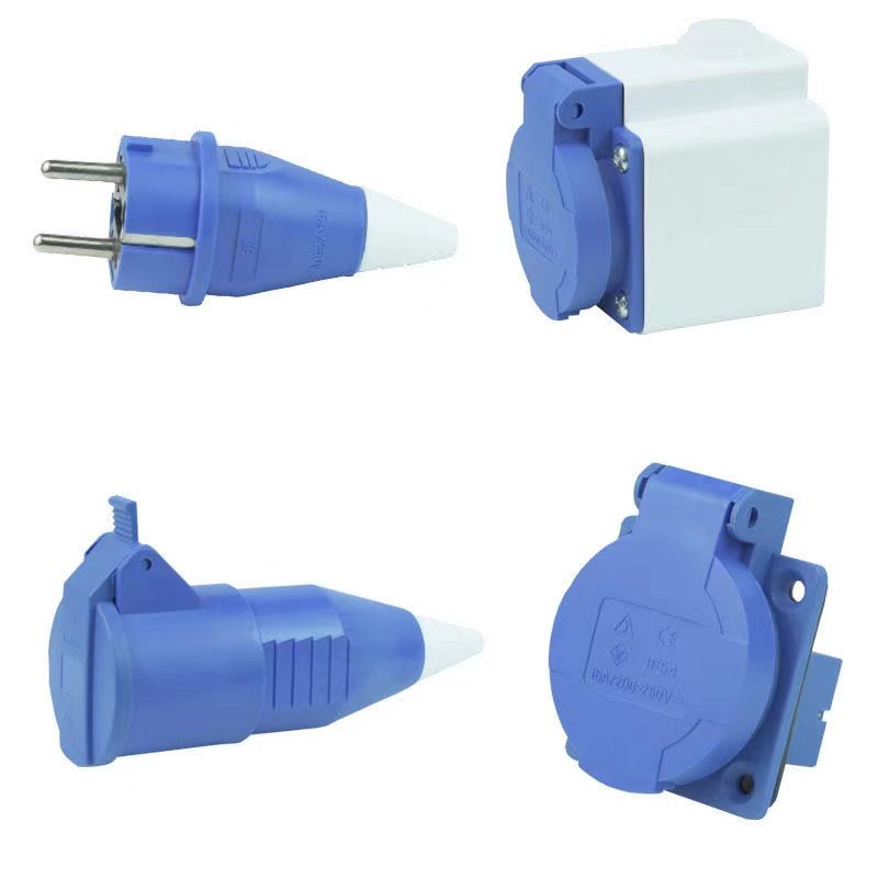 Multipurpose socket ZZ012 2P 220V 16A IP44 Two core waterproof power plug socket