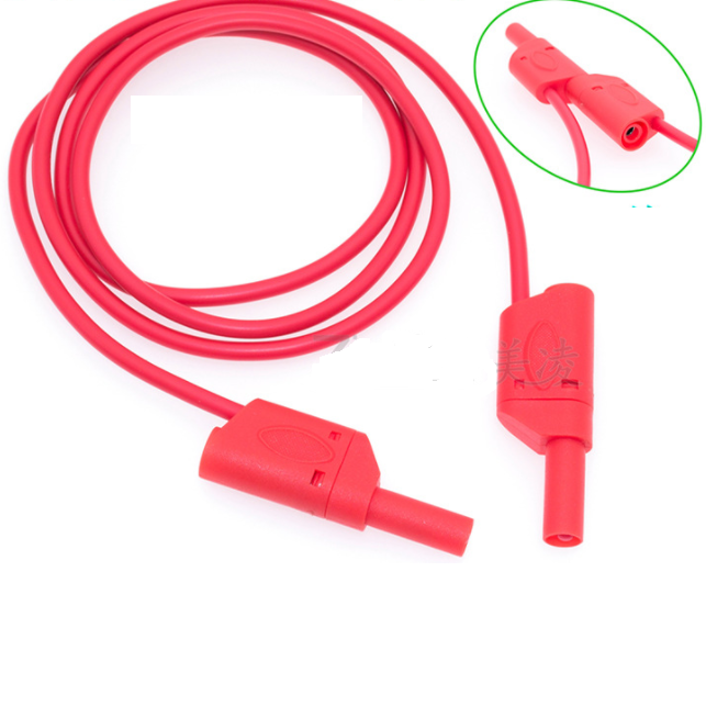 Safety 4mm banana plug 18AWG test leads 100cm stackable banana plug testing cable high voltage test leads