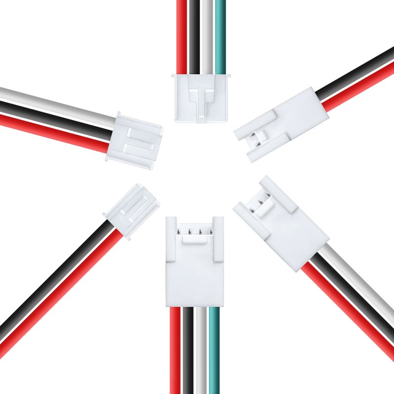 kebaolong UL1007 24awg electronic harness 2p3p4p male and female plug HY terminal wire