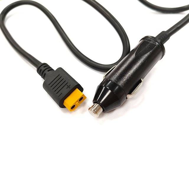 AC DC Power Supply Car Charger Power Cable 12v 24v Cigarette Lighter Male Plug Adaptor Cable