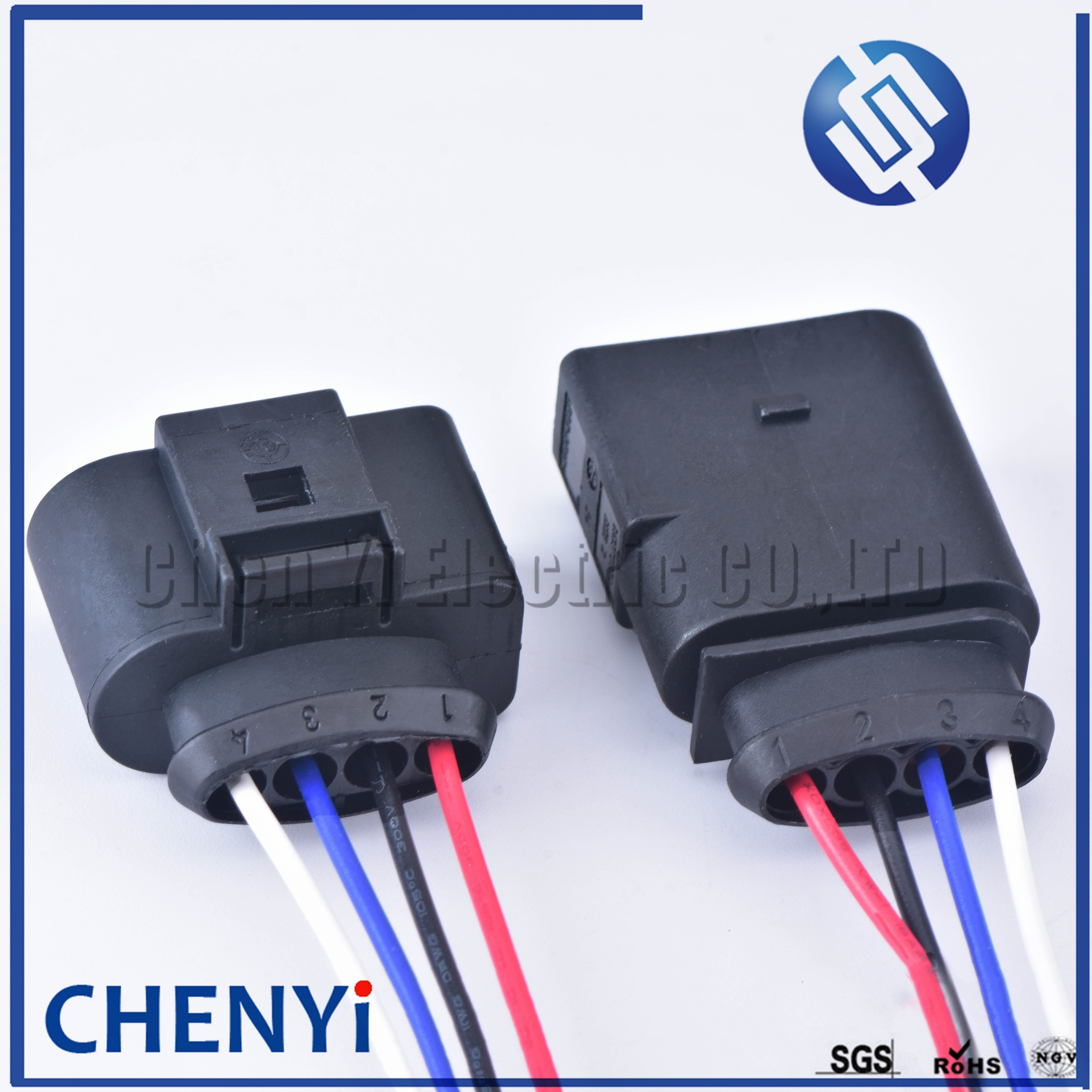 4 Pin 3.5 Waterproof connector 4B0973724 Ignition coil Extension adapter electrical wire plug 1J0973724 With harness 1J0 973 724