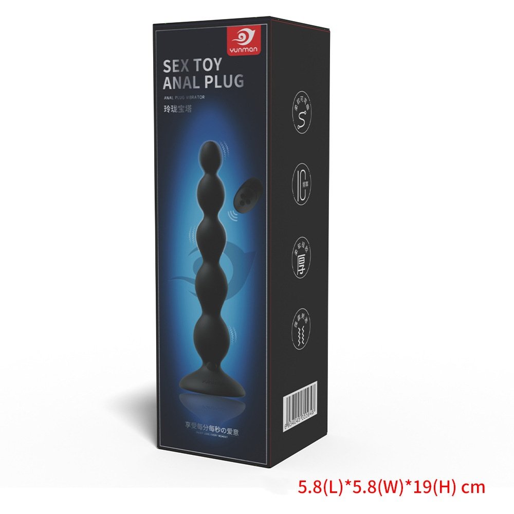 10 Frequency Vibration Electric Remote Control Anal Beads Butt plug Massager