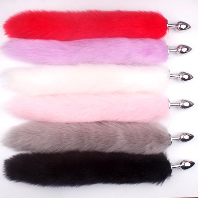 Anal Plug Sexy Fox Tail Anal Toys For Women Adult Sex Product Men Butt Plug StainlessSteel Anal Plug Sex Toys For Couple Cosplay