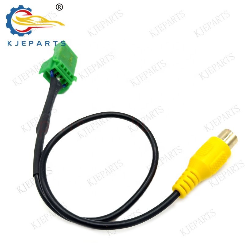 Custom RCA Plug 5 Pin Male Adapter Video Wiring Harness for Car System