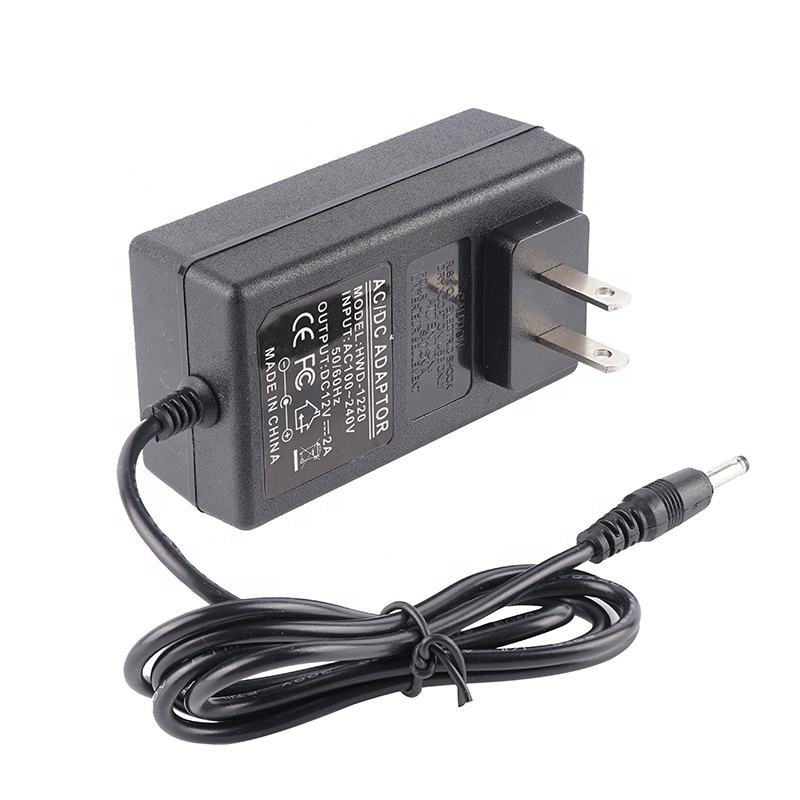 Wholesale switch power adapter US/EU plug 24w power supply AC DC 12a 1a power adapter 12v 2a for led light strip