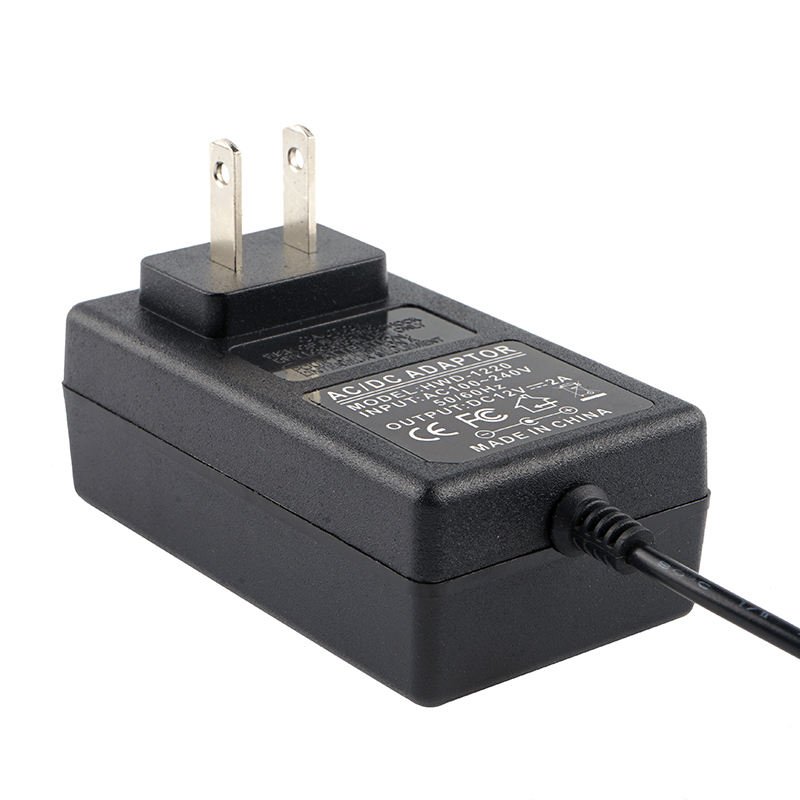 Wholesale switch power adapter US/EU plug 24w power supply AC DC 12a 1a power adapter 12v 2a for led light strip