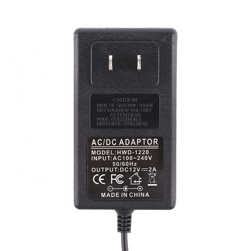 Wholesale switch power adapter US/EU plug 24w power supply AC DC 12a 1a power adapter 12v 2a for led light strip