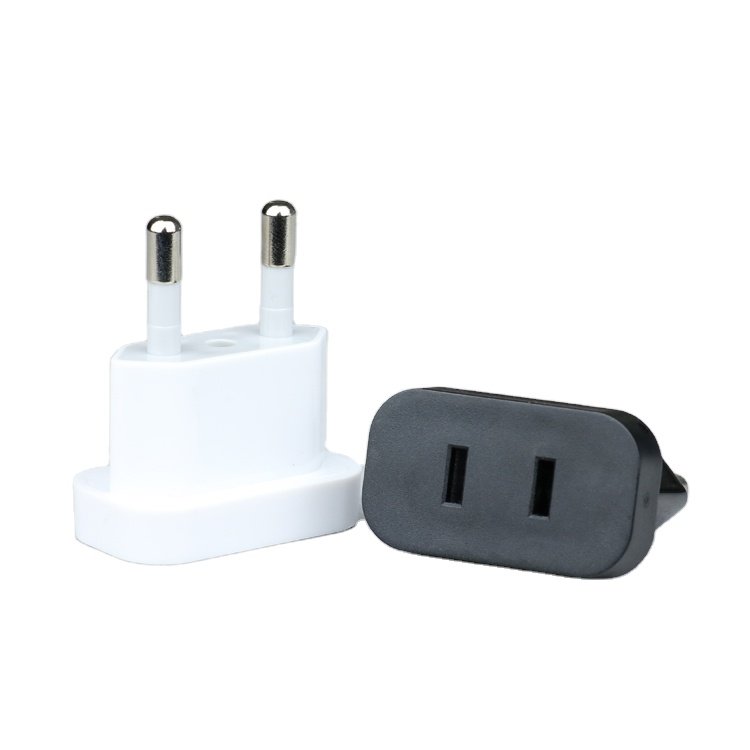 wonplug GZWP4.0 4.8mm USA Japan to EU travel adapter Mini portable electrical plug and sockets Type A to Type E electrical plug