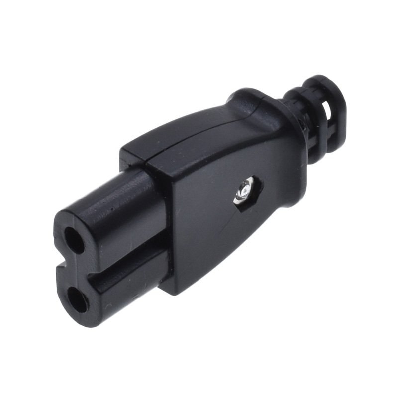 C7 Power Plug IEC C8 Wiring Connector 2 Jacks Self wiring Cord 2.5A 250V For DIY Wire Electric Plug
