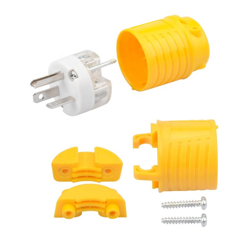 USA NEMA 6-20P Male Plug 3 Pin 20A Generator Plug Twist Lock Replacement