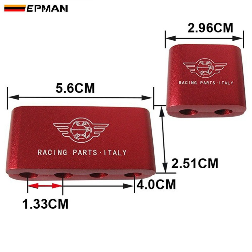 EPMAN Aluminium Alloy Engine Spark Plug Wire Divider Separator Kit For 8mm 9mm 10mm Wire EP-DXJ03