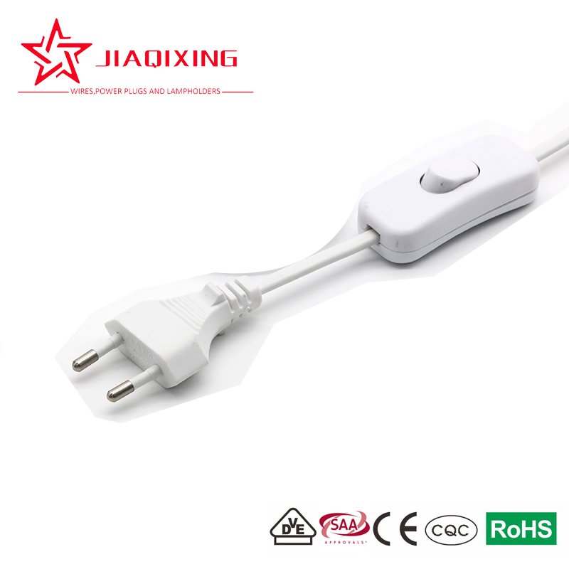 VDE Hot Sale Good Quality Europe 2 pin 3 pin electric Ac Power Cord Plug