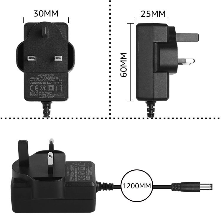 Factory supplied Australian AU plug wall plug power adapter LED driver switch power adapter
