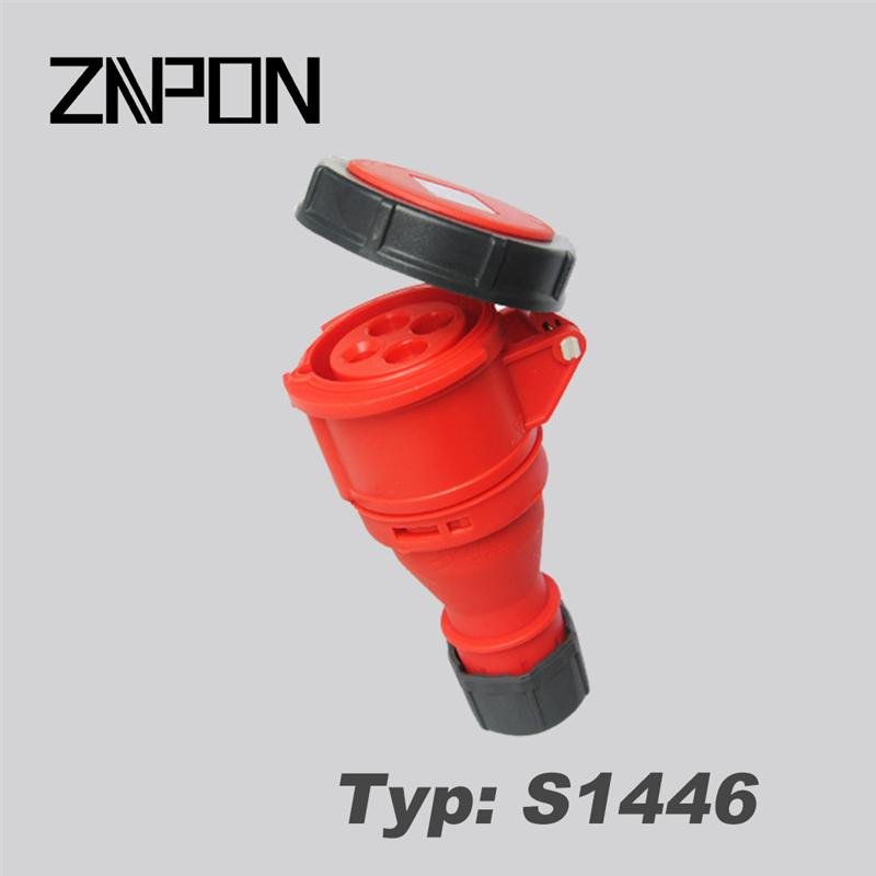 waterproof industrial socket and plug ip44 ip67 made in China S1234