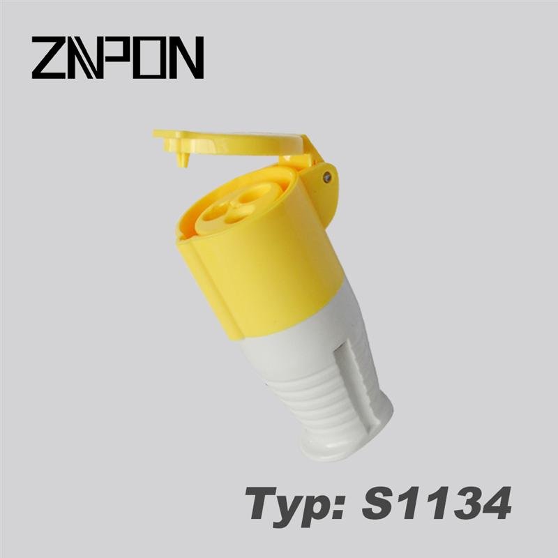 waterproof industrial socket and plug ip44 ip67 made in China S1234