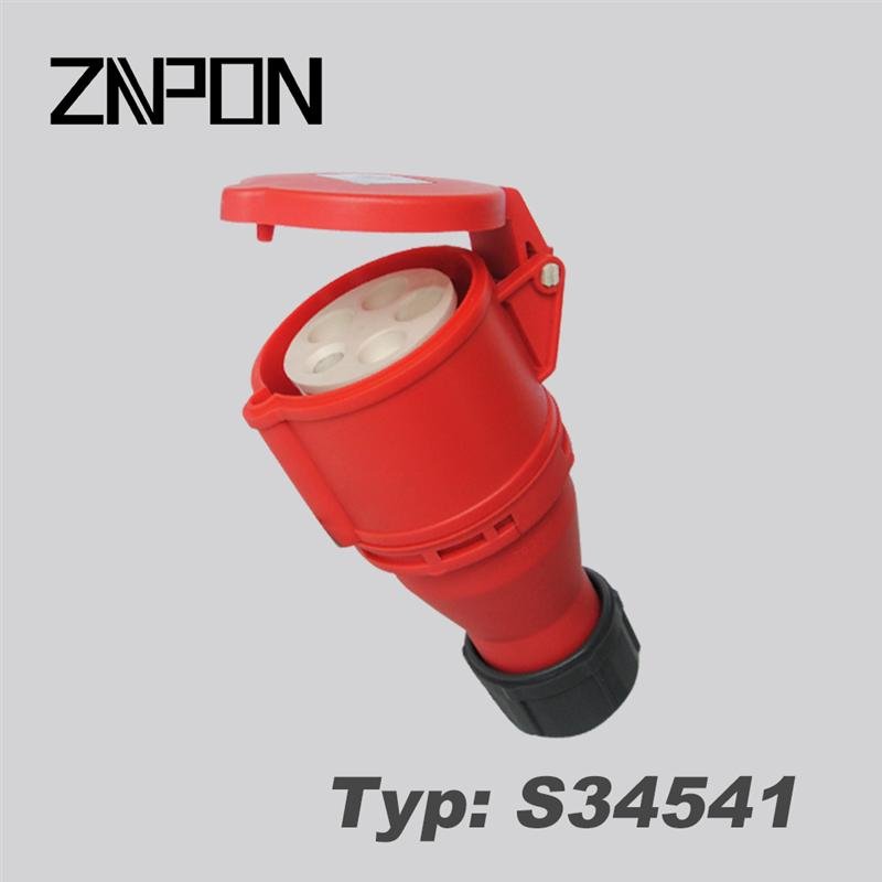 waterproof industrial socket and plug ip44 ip67 made in China S1234