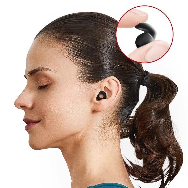 Customized logo Silicone Ear plugs Sleeping Noise Cancelling Earplugs 28db WithCcase