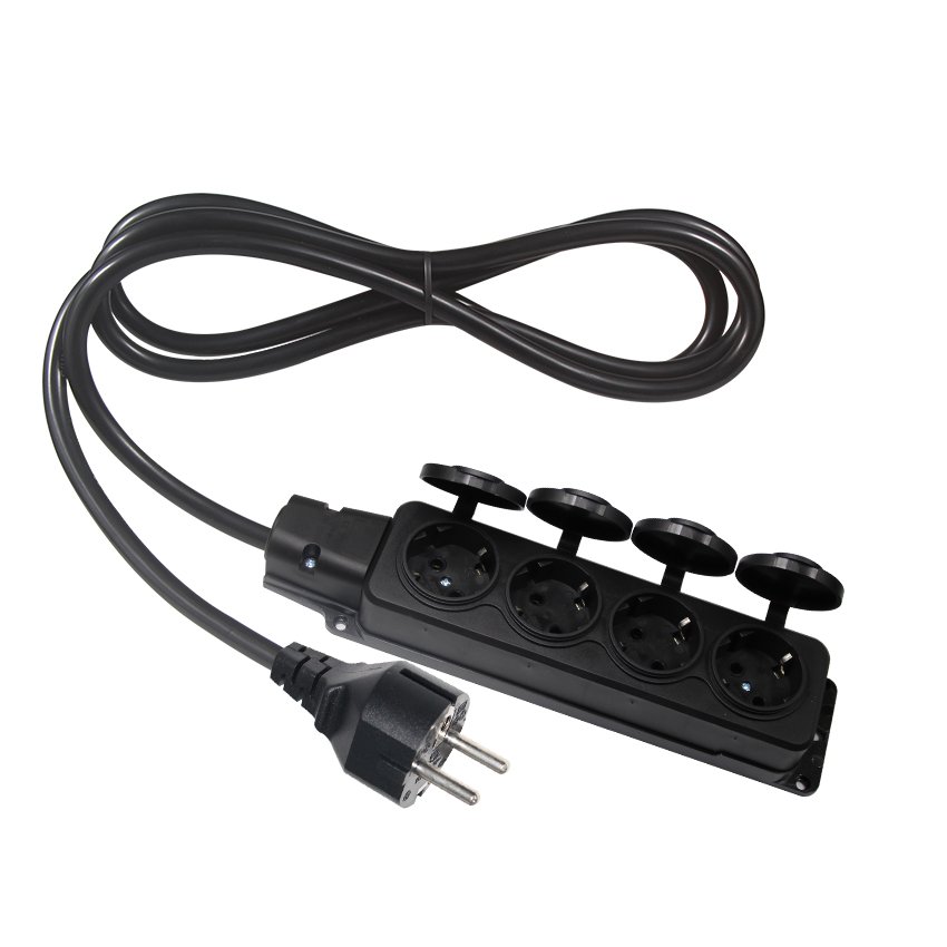 3 Pin Plug Type F Schuko Extension Eu Male to Female Socket Cable Connector European Cee 77 Round Vde Ac Power Cord