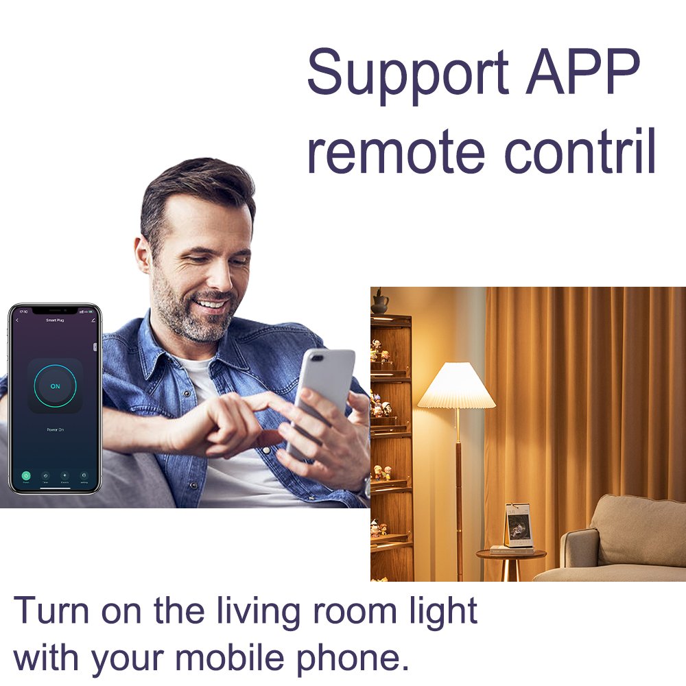 Brazil Smart Socket & Plug,Zigbee 3.0 Compatible with Google Home Alexa Tuya, 16A Power Monitoring Timing Smart Plug