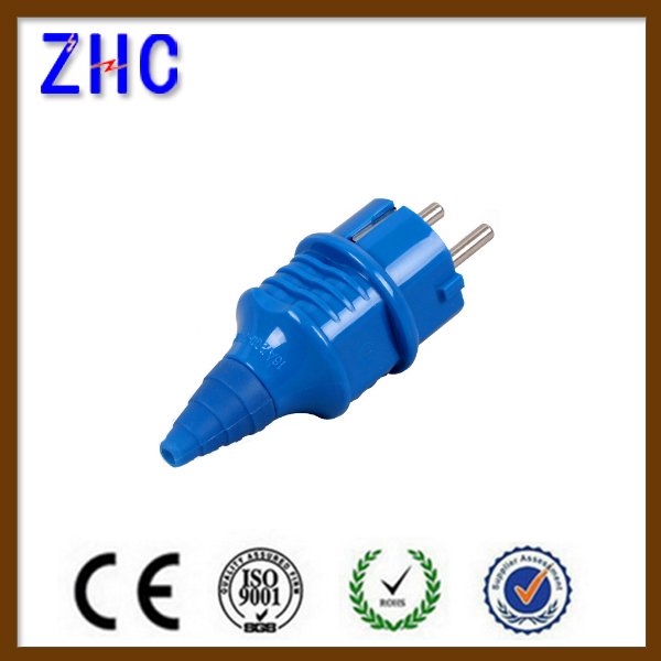 German schuko plug & socket 2p+e 16A