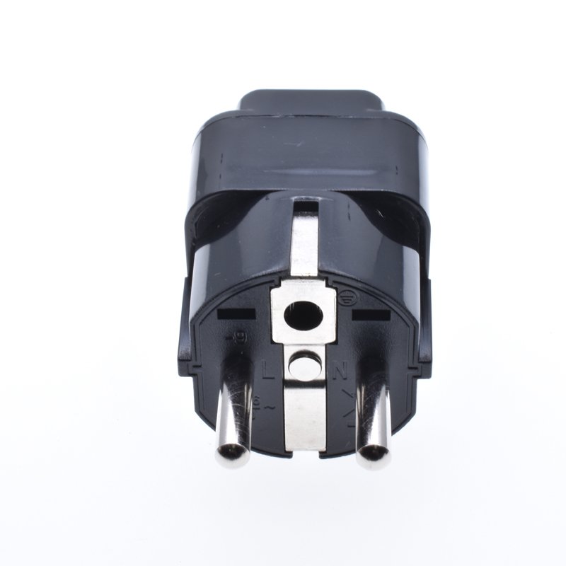 plug adapter usa to france type F round 2 pins 4.8mm power electrica conversion plug Universal to European eu travel